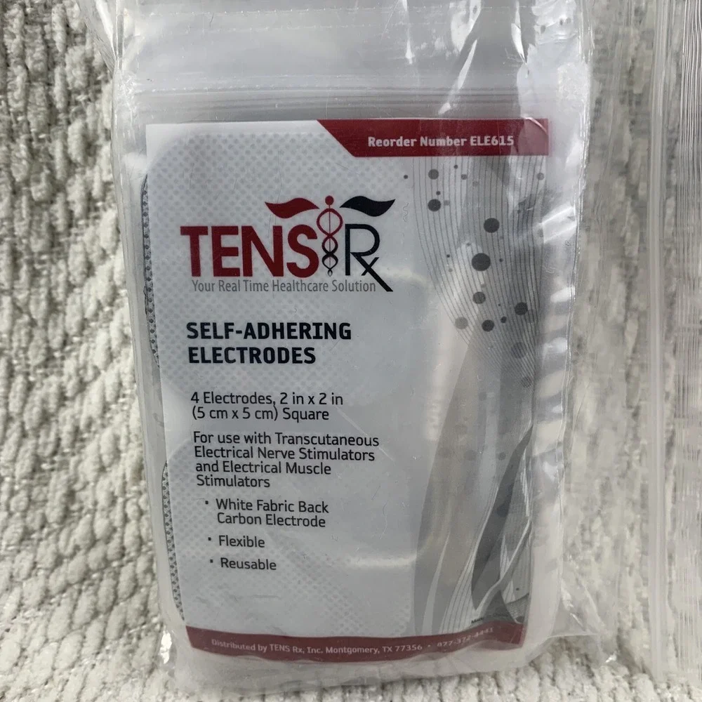 TENS Rx Self-Adhering Universal 2x2 Inch‎ 10-packs (4 per pack) = 40 Electrodes
